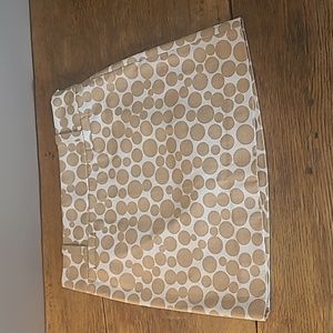 J.Crew, Size 0,mini Skirt,White beige